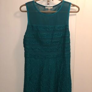 Spense green cocktail dress, midi